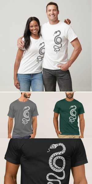 Tribal snake tshirt