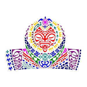 Polynesian short sleeve protection tattoo