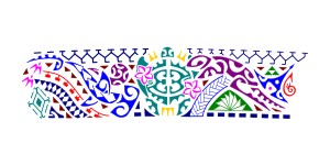 Tahitian Polynesian armband tattoo