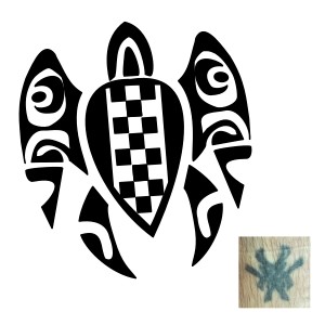 Tito coverup 1 tattoo: Turtle