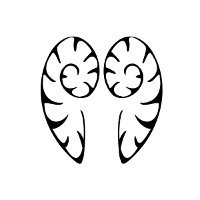 Seashell wings tattoo photo