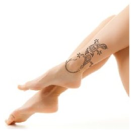 Mehndi lizard tattoo