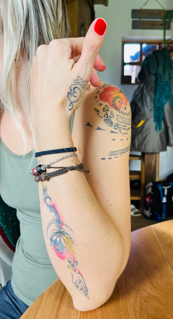 Barbara - Unalome, Ame tattoo photo