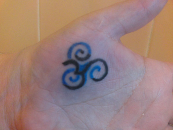 Jay - Triskell and Aum tattoo photo